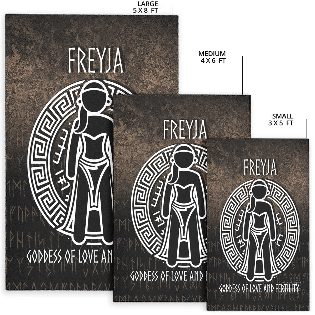 Wonder Print Shop Area Rug - Freyja the Goddess of Love and Fertility Area Rug RLT12 - Wonder Print Shop