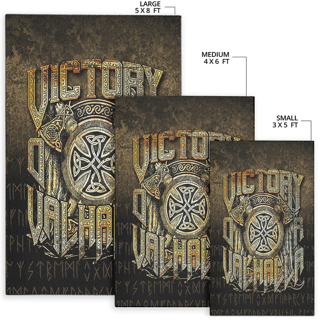 Wonder Print Shop Area Rug - Victory or Valhalla Area Rug RLT12 - Wonder Print Shop