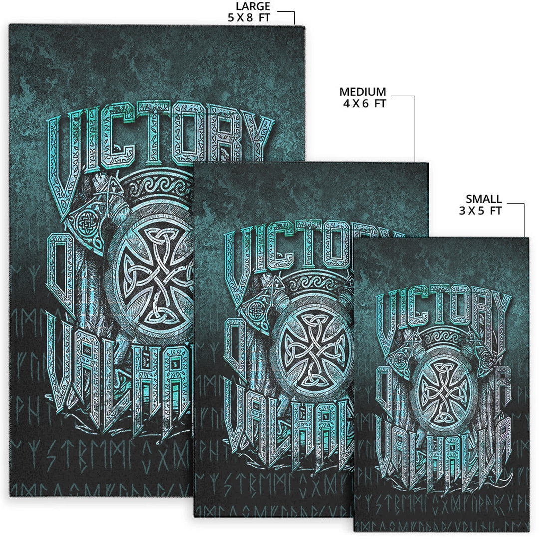 Wonder Print Shop Area Rug - Victory or Valhalla Area Rug RLT12 - Wonder Print Shop