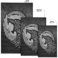 Viking Area Rug Fenrir Viking 3D Tattoo Special Version Area Rug RLT12 - Wonder Print Shop