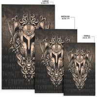 Viking Area Rug The Armor Of Viking Gold Version Area Rug RLT12 - Wonder Print Shop