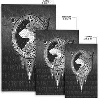 Viking Area Rug Viking Norse Wolf Area Rug RLT12 - Wonder Print Shop