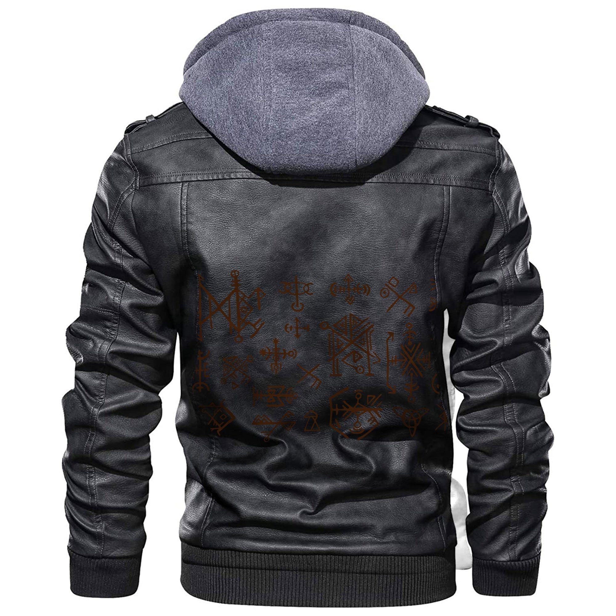 Viking Runes Set Leather Jacket RLT12 - Wonder Print Shop