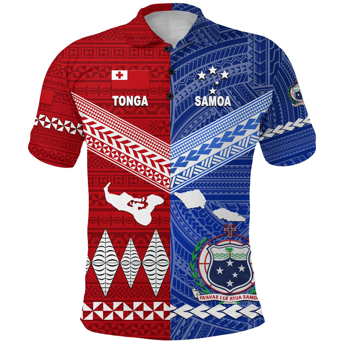 Tonga Samoa Polo Shirt Together Unique Style LT8 - Wonder Print Shop