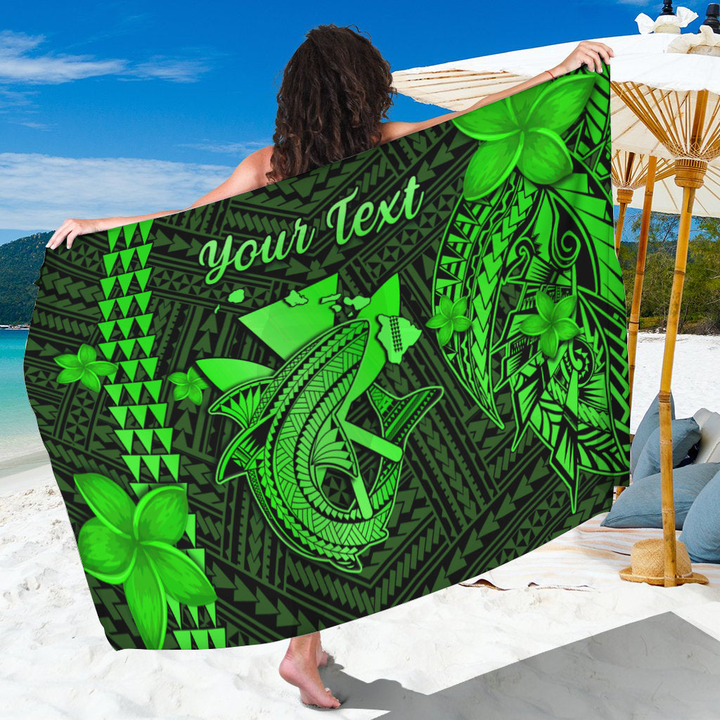Custom Personalised Hawaii Sarong Kakau Kanaka Maoli Combine Polynesian Shark Ver.02 - Wonder Print Shop