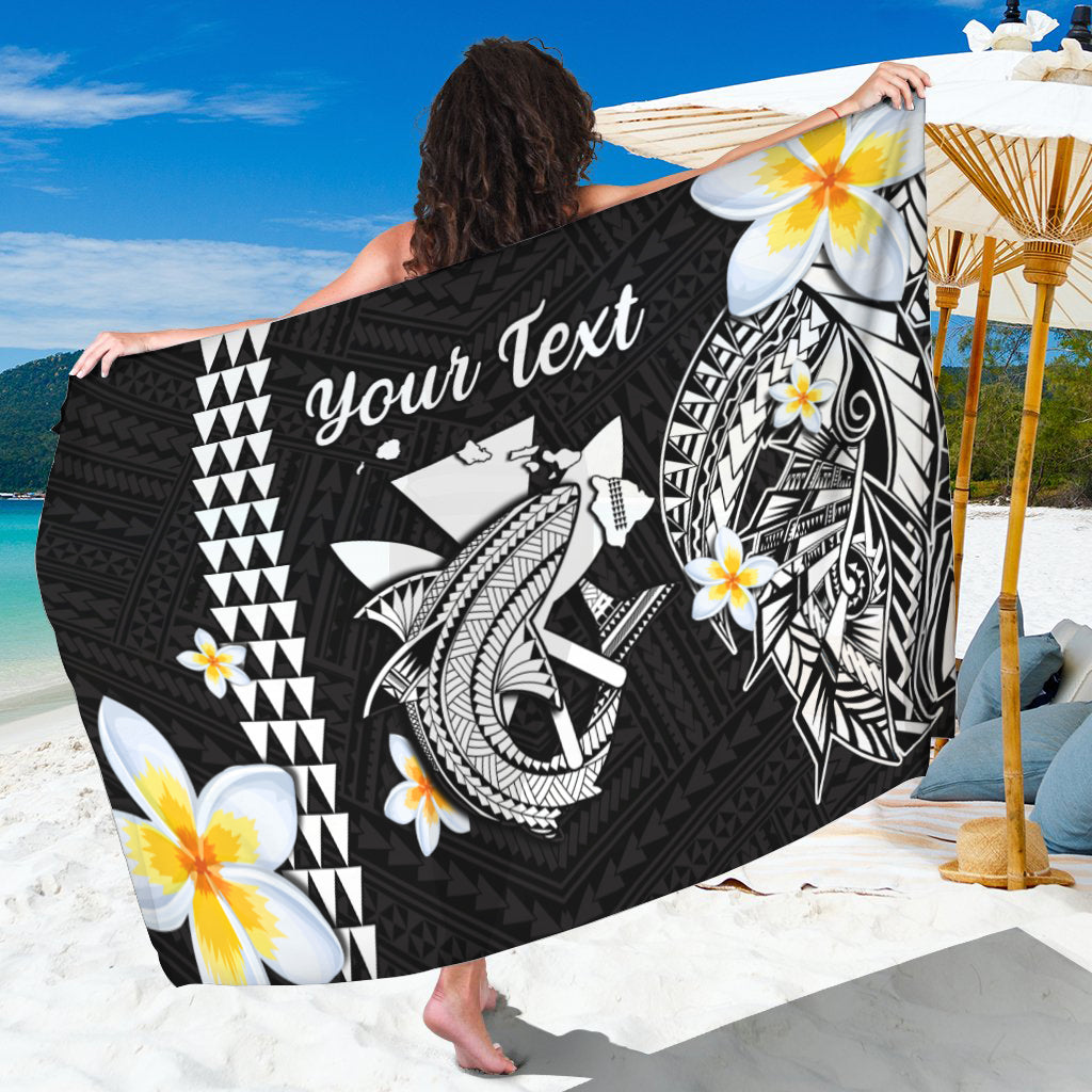 Custom Personalised Hawaii Sarong Kakau Kanaka Maoli Combine Polynesian Shark Ver.07 - Wonder Print Shop