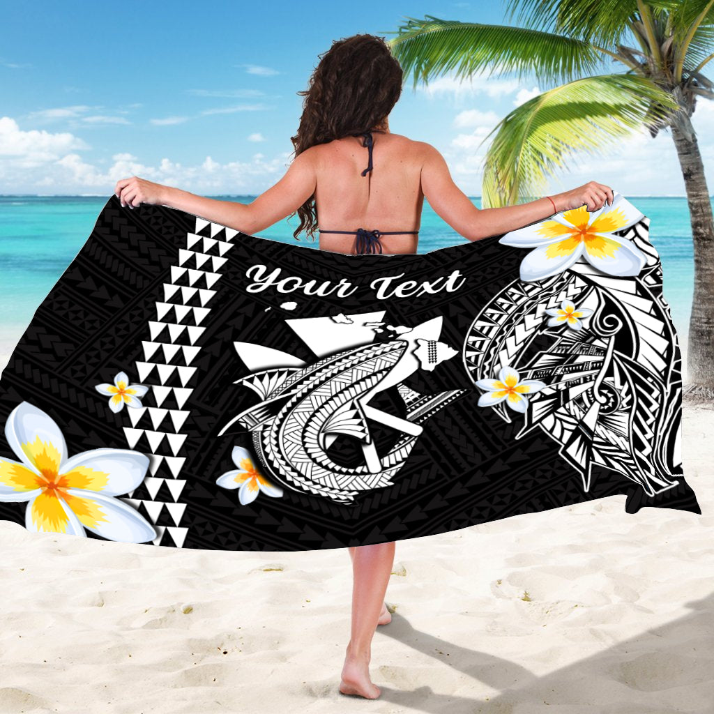 Custom Personalised Hawaii Sarong Kakau Kanaka Maoli Combine Polynesian Shark Ver.07 - Wonder Print Shop