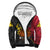 (Custom Text and Number) The Kumuls PNG Sherpa Hoodie Papua New Guinea Polynesian Dynamic Style Black - Wonder Print Shop