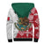 (Custom Personalised) Happy Mexico Fathers Day Sherpa Hoodie Mexican Aztec Pattern - Wonder Print Shop