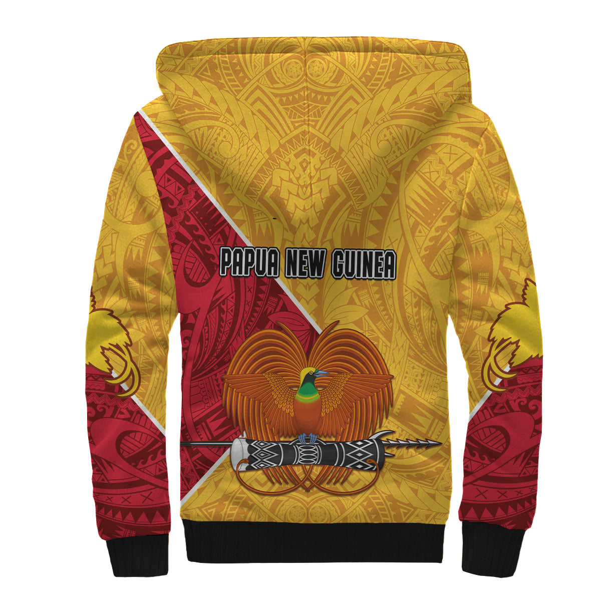 The Kumuls PNG Sherpa Hoodie Papua New Guinea Polynesian Dynamic Style - Wonder Print Shop