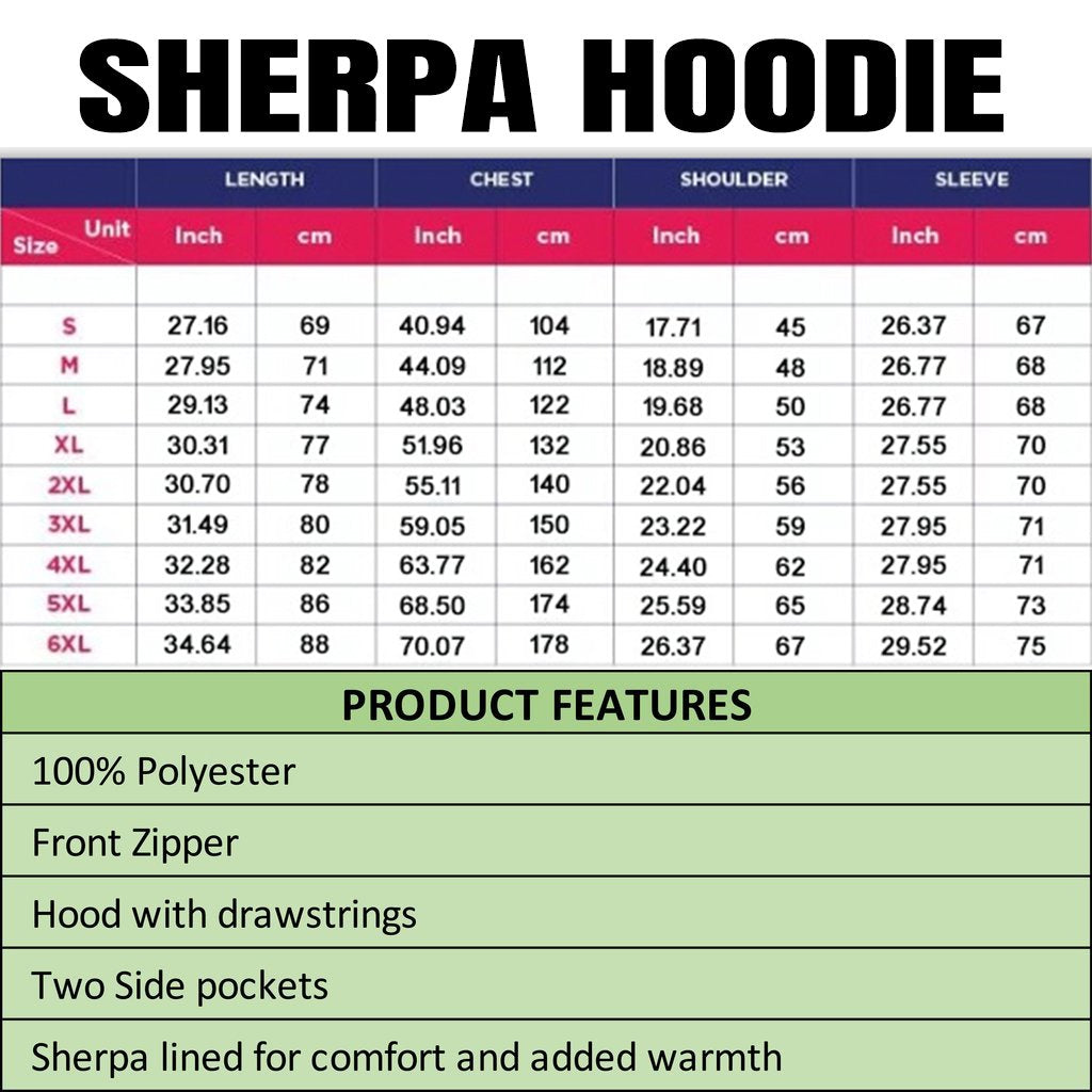 Croatia Flag Sherpa Hoodie - Wonder Print Shop