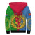 Eritrea Sherpa Hoodie Eritrean Map Mix African Pattern Simple Style - Wonder Print Shop