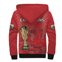 Wales Football Sherpa Hoodie Cymru Champions World Cup 2022 - Wonder Print Shop