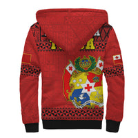 Tonga Rugby Sherpa Hoodie Mate Maa Tonga Pacific Ngatu Black - Wonder Print Shop