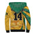 (Custom Text and Number) Jamaica Athletics Sherpa Hoodie Jamaican Flag Mix Lion Sporty Style - Wonder Print Shop