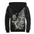 Custom Text And Number New Zealand 2022 Rugby Sherpa Hoodie All Black Silver Fern Maori Pattern Version Black - Wonder Print Shop