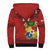 Custom Text And Number Tonga Rugby Sherpa Hoodie Mate Maa Tonga Pacific Ngatu Black - Wonder Print Shop