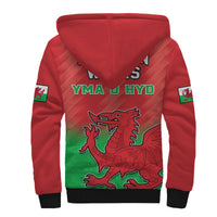 Wales Football Sherpa Hoodie World Cup 2022 Come On Cymru Yma O Hyd - Wonder Print Shop