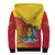 Grenada Sherpa Hoodie Coat Of Arms Happy 49th Independence Day - Wonder Print Shop