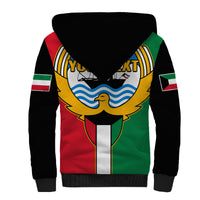 (Custom Personalised) Kuwait Sherpa Hoodie Happy Independence Day With Coat Of Arms - Wonder Print Shop