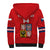 (Custom Text And Number) Czech Republic Hockey 2023 Sporty Style Sherpa Hoodie - Wonder Print Shop