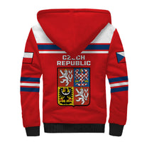 Czech Republic Hockey 2023 Sporty Style Sherpa Hoodie - Wonder Print Shop