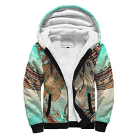 Hawaii Shepa Hoodie Polynesian Shark And Sea Turtle Dreamy Turquoise Artsy - Wonder Print Shop