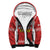Custom Text And Number Tonga Rugby Sherpa Hoodie Mate Maa Tonga Pacific Ngatu White - Wonder Print Shop