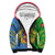 (Custom Personalised) Eritrea Sherpa Hoodie Eritrean Map Mix African Pattern Simple Style - Wonder Print Shop
