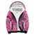 Custom Personalised Tonga Breast Cancer Shepa Hoodie Tongan Ngatu Pattern No One Fights Alone - Wonder Print Shop