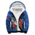 (Custom Text And Number) Samoa Rugby Sherpa Hoodie Manu Samoa Polynesian Hibiscus Blue Style - Wonder Print Shop