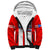 (Custom Personalised) Puerto Rico Sherpa Hoodie Coat Of Arms Mix Flag - Wonder Print Shop
