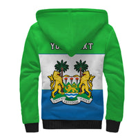 (Custom Personalised) Sierra Leone Sherpa Hoodie Happy Independence Day - Wonder Print Shop