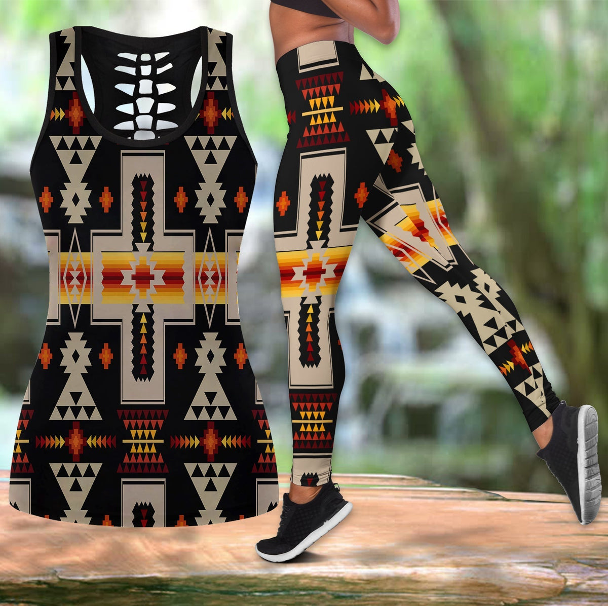 black-tribe-design-native-american-tank-top-and-legging-set