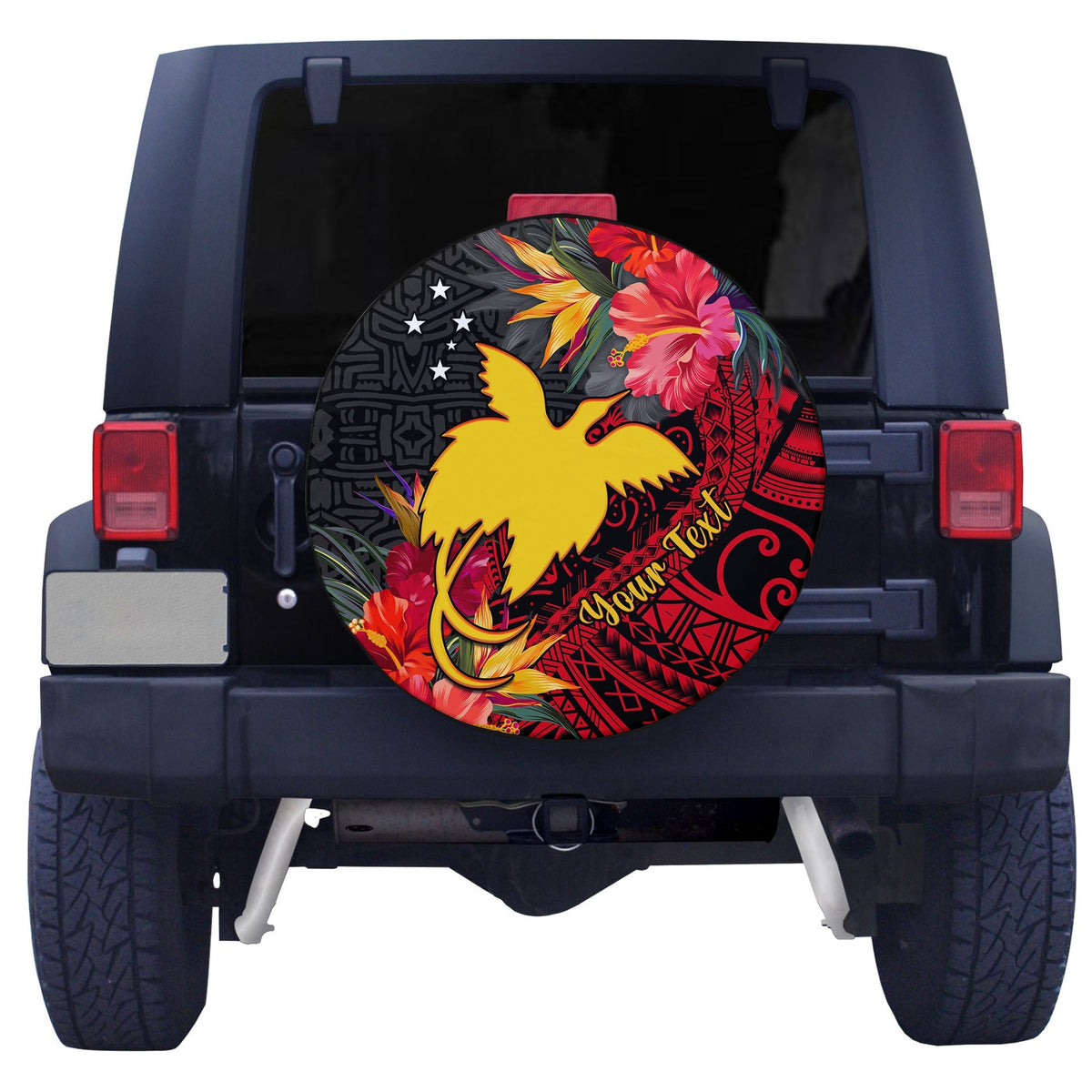 Custom Personalised Papua New Guinea Spare Tire Cover Bird of Paradise Ver.02 LT13 - Wonder Print Shop