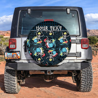 Custom Personalised Hawaii Skeleton Surf Spare Tire Cover Halloween Hawaiian Tribal LT13 - Wonder Print Shop