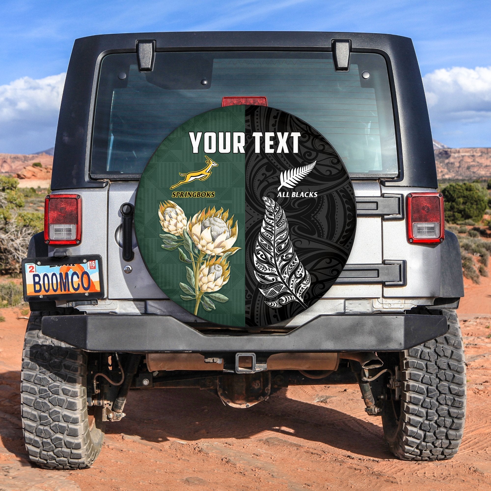 custom-personalised-south-africa-protea-and-new-zealand-fern-spare-tire-cover-rugby-go-springboks-vs-all-black