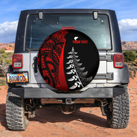 Custom Personalised New Zealand Silver Fern Rugby Spare Tire Cover Maori Pattern LT13 - Wonder Print Shop