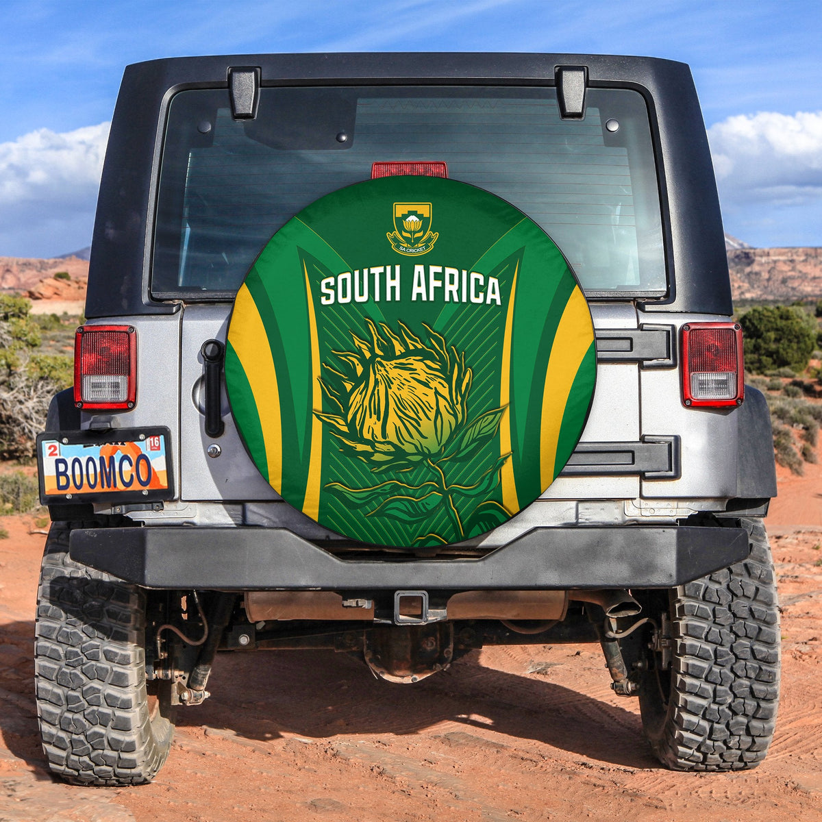 South Africa Cricket Spare Tire Cover Proteas Champion LT13 - Wonder Print Shop