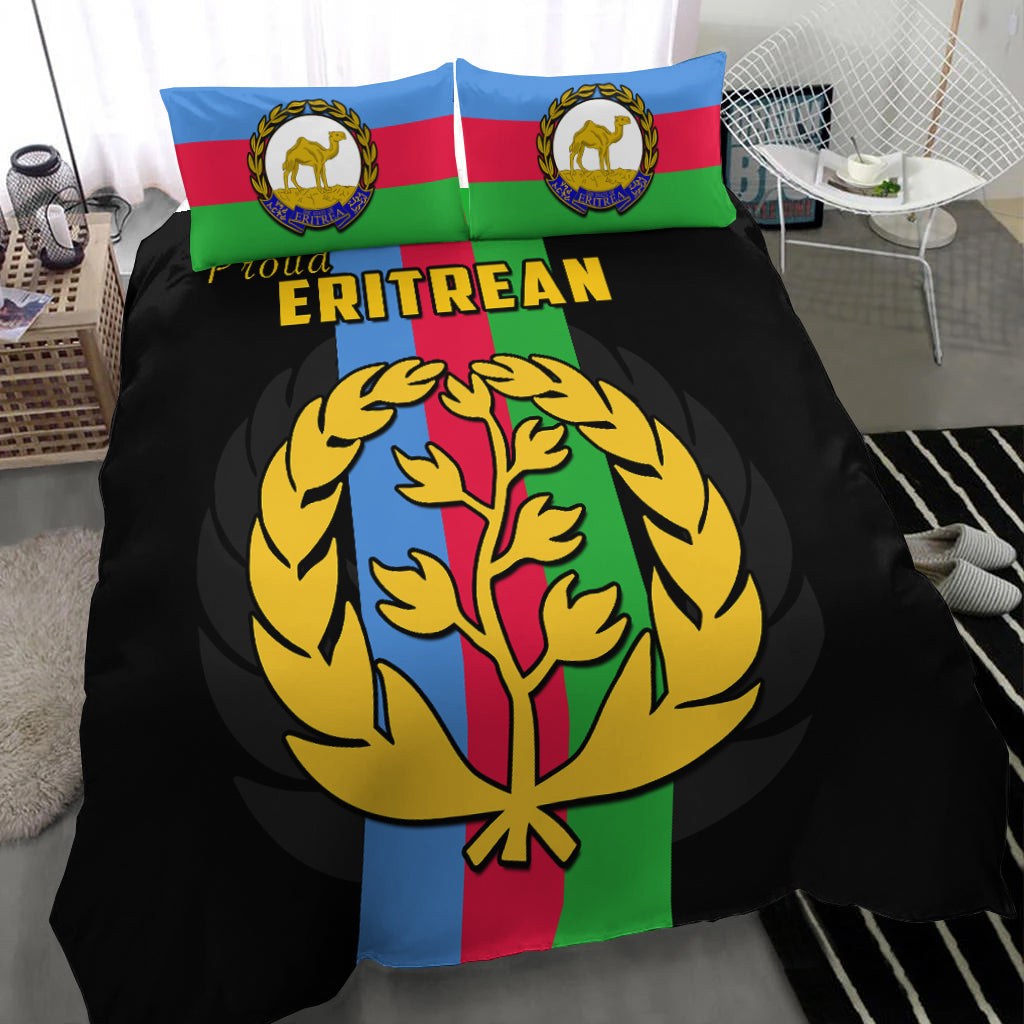 Eritrea Bedding Set Striped Black LT13 - Wonder Print Shop