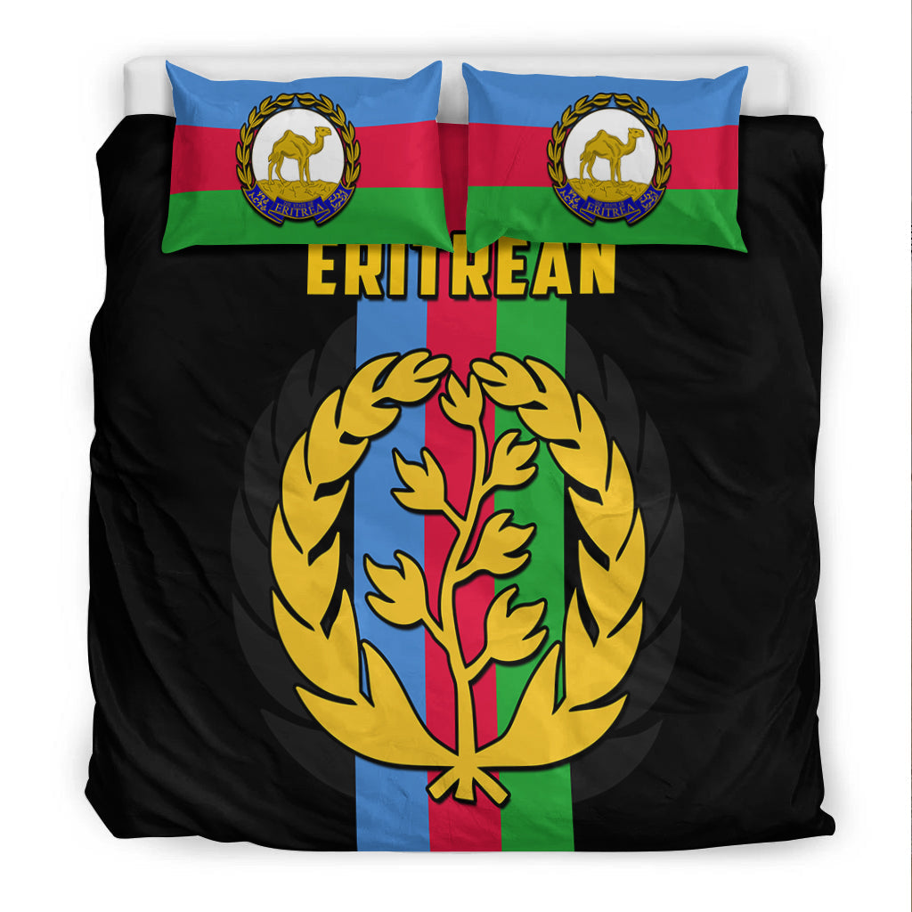 Eritrea Bedding Set Striped Black LT13 - Wonder Print Shop