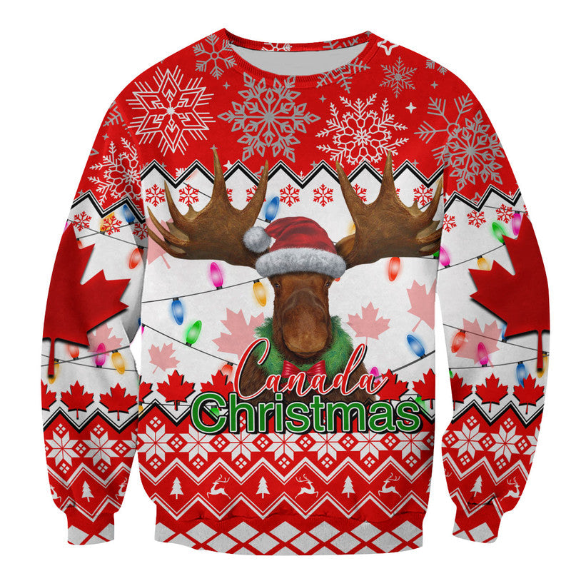 Christmas Moose Canada Sweater 2022  LT6 - Wonder Print Shop