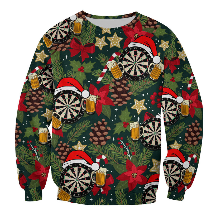 Darts Christmas Patterns Sweatershirt No.2 LT6 - Wonder Print Shop