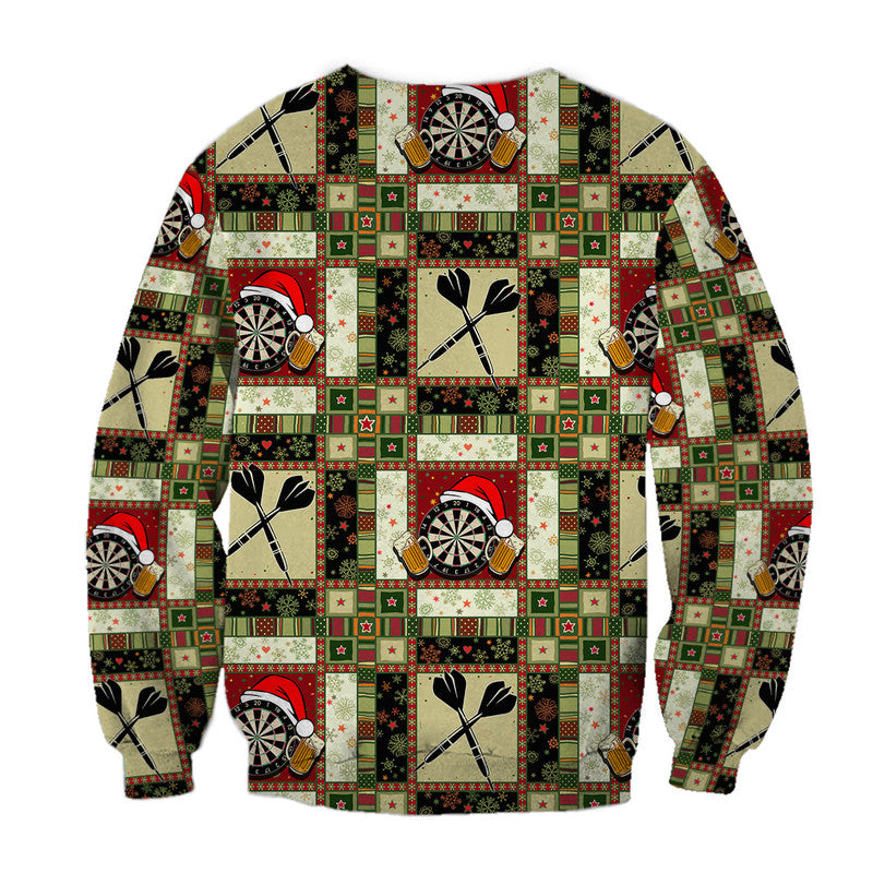 Darts Christmas Patterns Sweatershirt No.1 LT6 - Wonder Print Shop