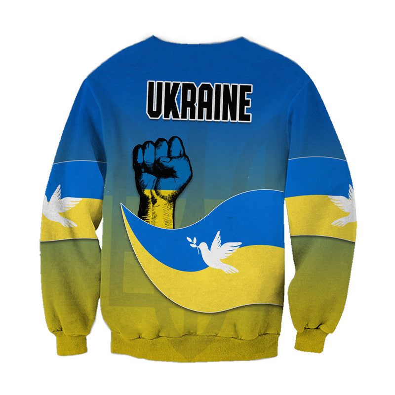 Ukraine Sweatshirt National Flag Style - Wonder Print Shop