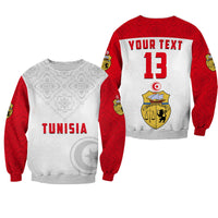 (Custom Text and Number) Tunisia Sweatshirt Tunisian Patterns Sporty Style LT13 - Wonder Print Shop