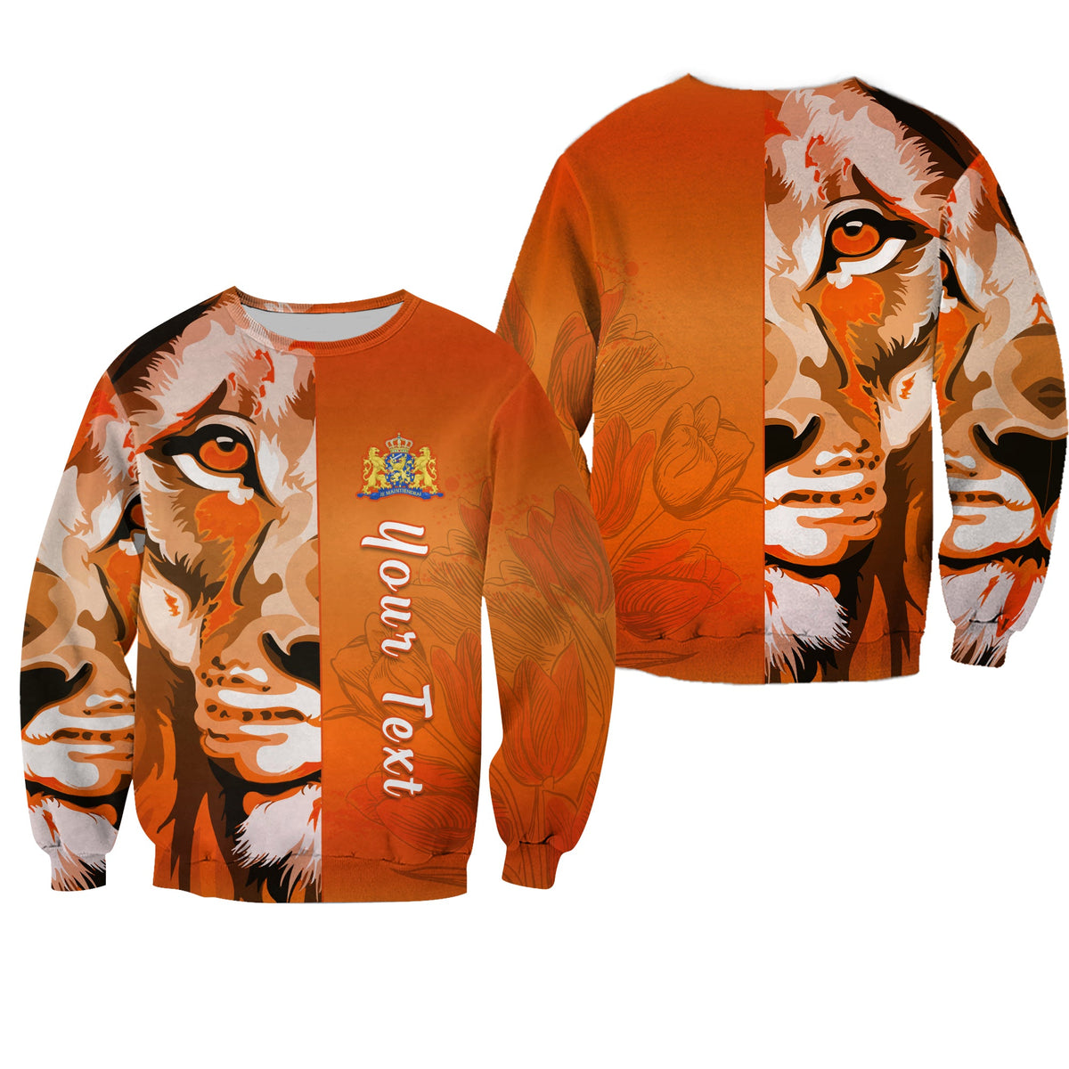 (Custom Personalised) Netherlands Sweatshirt Style Lusty Dutch Lion LT13 - Wonder Print Shop