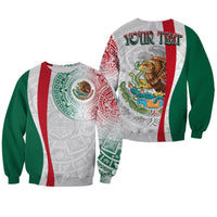 Custom Personalised Mexico Sweatshirt Mexican Eagles Aztec Pattern LT13 - Wonder Print Shop