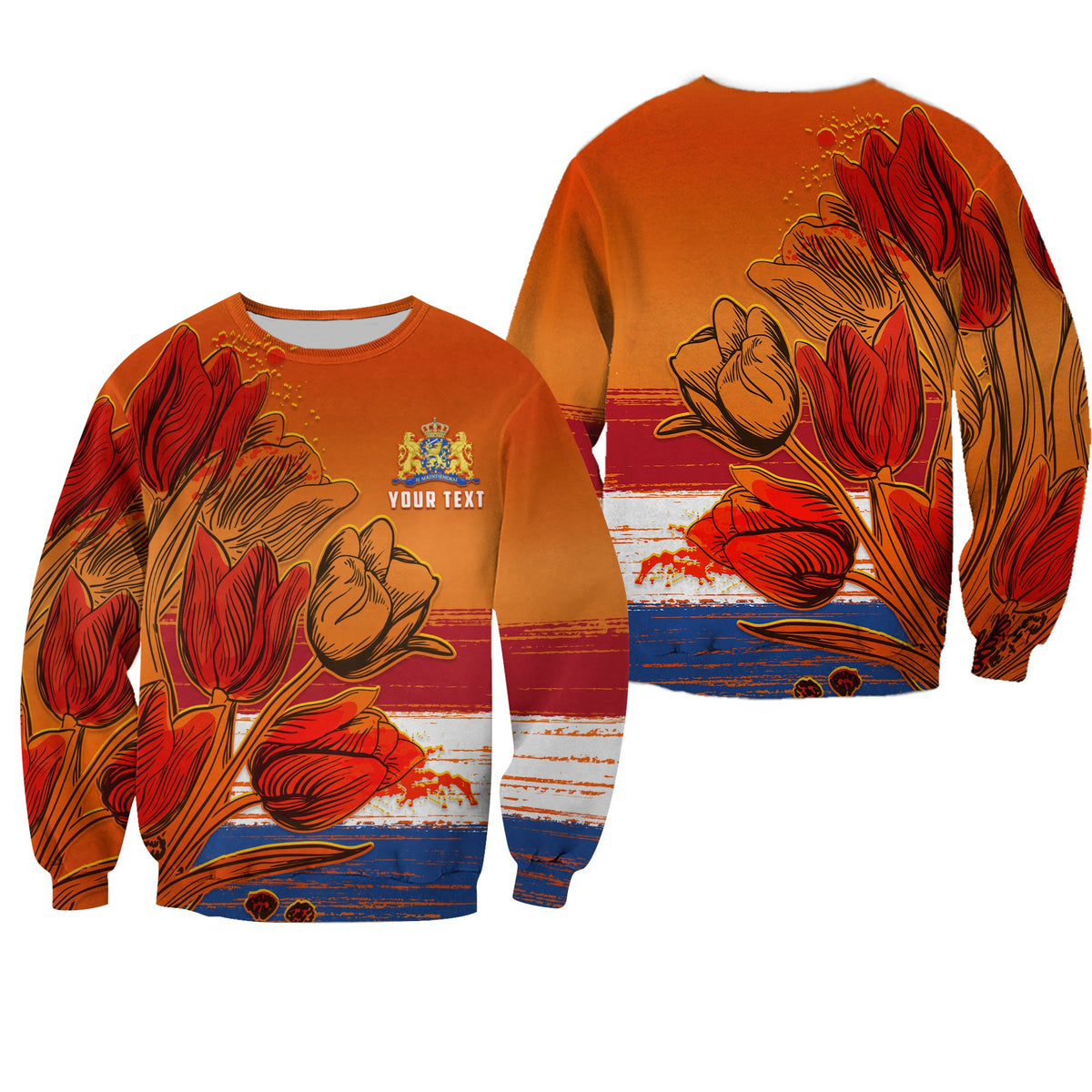 (Custom Personalised) Netherlands Sweatshirt Style Tulip National Flower LT13 - Wonder Print Shop