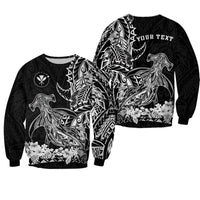 (Custom Personalised) Hawaii Polynesian Sweatshirt Wild Hammerhead Sharks LT13 - Wonder Print Shop